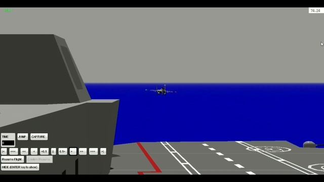 INDIAN NAVY MIG 29K LANDING ON INS IAC-1 VIKRANT- YSFlight simulator смотреть онлайн