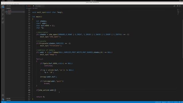 POSIX Functions | POSIX Shared Memory смотреть онлайн