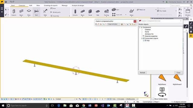 5. ARE11 Tekla Custom Component Part