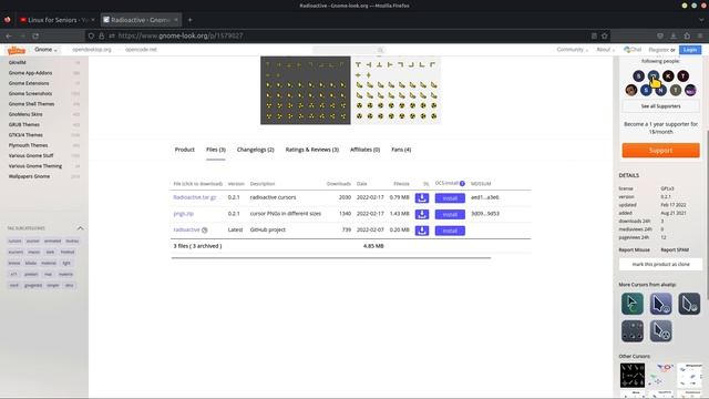 Linux Mint 21.1 - Cinnamon - Custom Theme and custom mouse pointer. смотреть онлайн