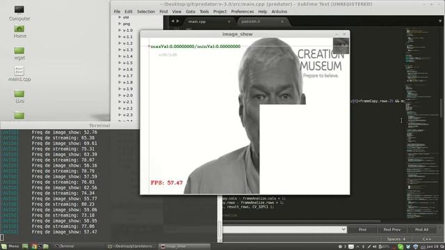 A simple stress test of an opencv program like predator v-3.0 with 1º order filter смотреть онлайн