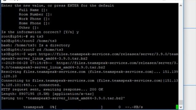 Instalacja i Konfiguracja TeamSpeak3 na VPS #1 - Instalacja na VPS смотреть онлайн