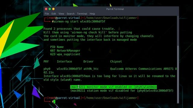 Disconnect all nearby wifi | Wifijammer | Kali linux | ParrotOS смотреть онлайн