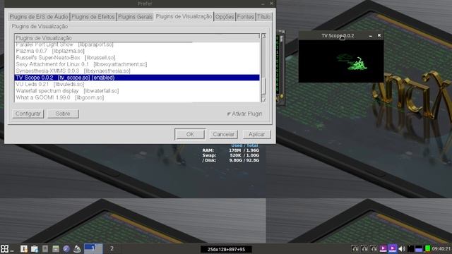 XMMS Visualizations (on AntiX) смотреть онлайн