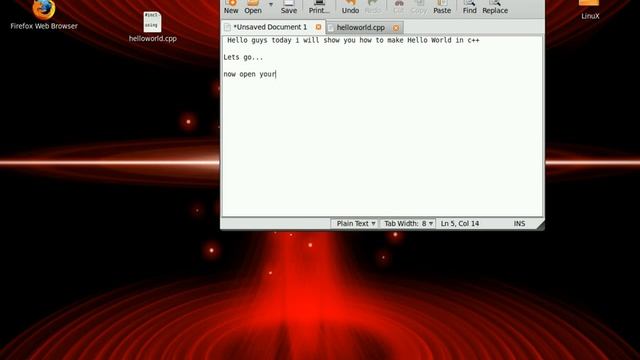 Hello World in c++ Tutorial [Linux] смотреть онлайн
