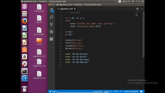 Bash Script Ders-26 (Aritmetik İşlemler ve [:blank:] / Uygulama-4) смотреть онлайн