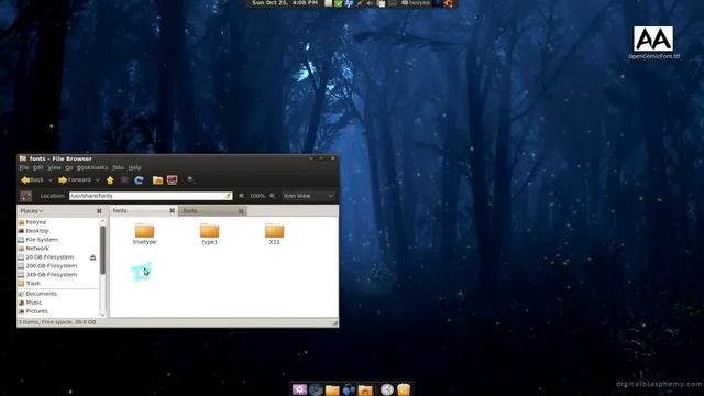 Font install Single or Multiple User - Ubuntu 9.10 смотреть онлайн