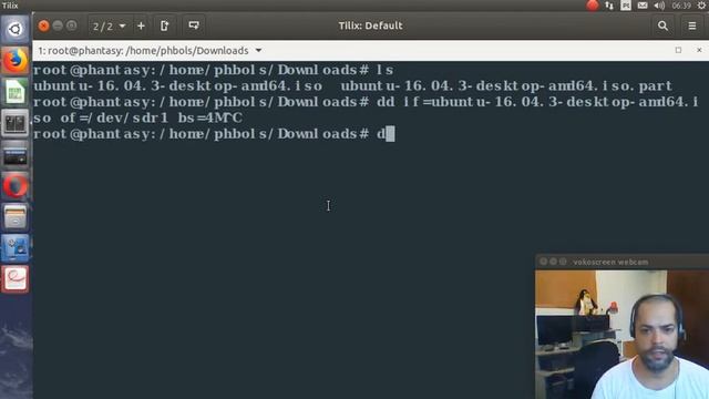 Ajuda Linux - Dia 618 - Gravando imagem ISO com terminal смотреть онлайн