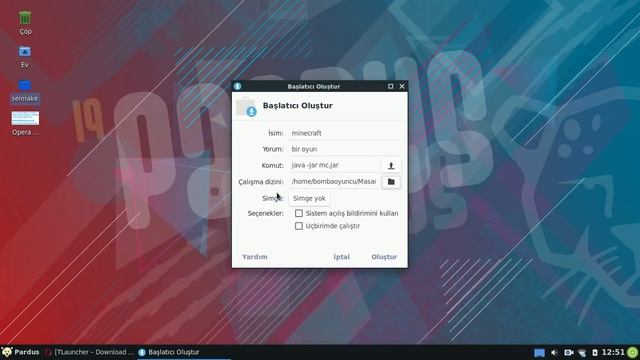 LİNUX'TA (PARDUS) KOD YAZMADAN NASIL TLAUNCHER AÇILIR? смотреть онлайн