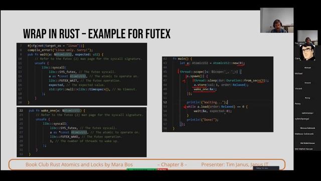 Operating System Primitives with Rust (Atomics & Locks Chapter 8) смотреть онлайн