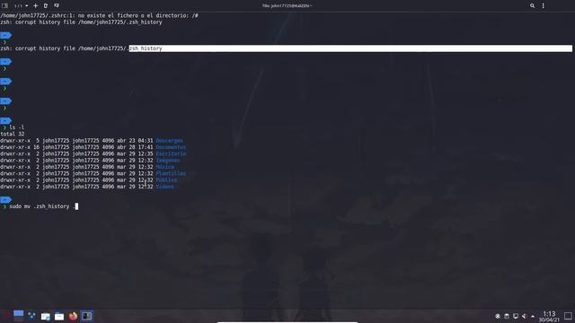 SOLUCIÓN "zsh: corrupt history file" смотреть онлайн