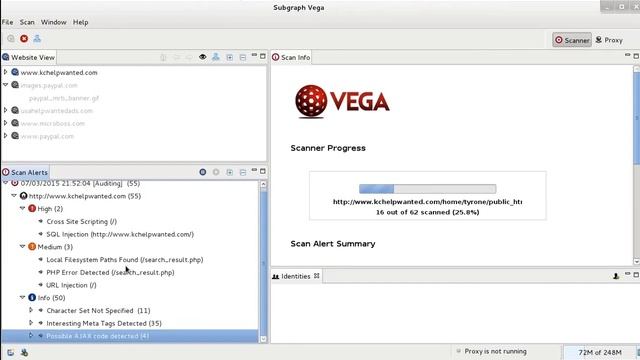 SCANING BUG WEBSITE USING VEGA KALI LINUX смотреть онлайн
