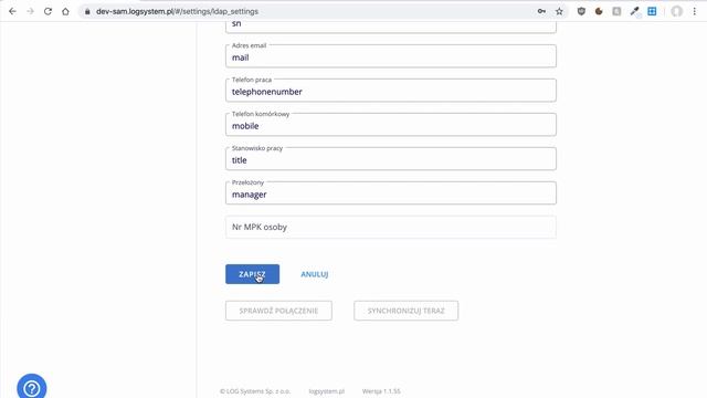 LOG Plus: konfiguracja LDAP (Active Directory) смотреть онлайн