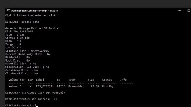 Fix "The disk is write protected error" and the I/O device error on cmd. смотреть онлайн