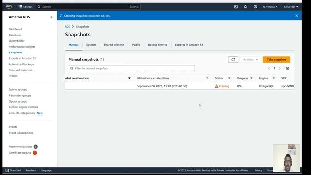 Restore an AWS RDS instance from snapshot | Backup & restore AWS RDS instance with Snapshots смотреть онлайн
