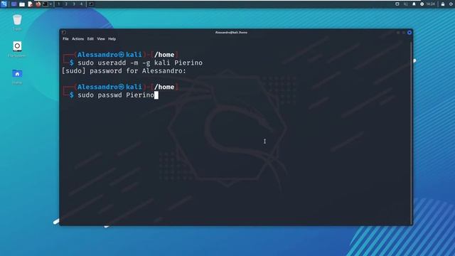 Kali Linux - Aggiungere un nuovo account смотреть онлайн