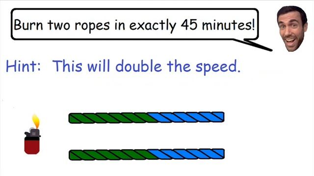 Two burning ropes - Brain Teaser смотреть онлайн