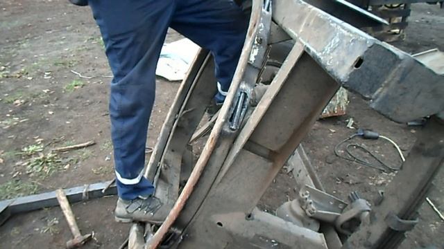 Ремонт прицепа ПТС-4. Поворотный круг смотреть онлайн