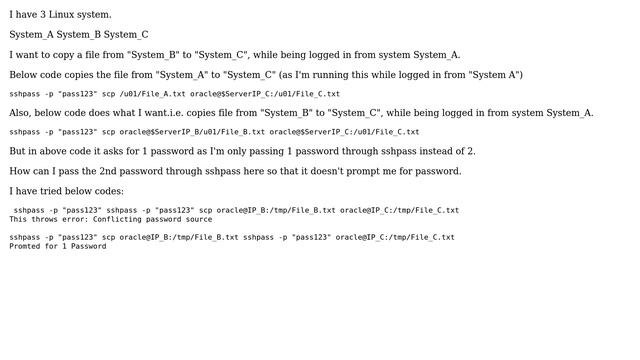 Passing Multiple Password through SSHPASS смотреть онлайн