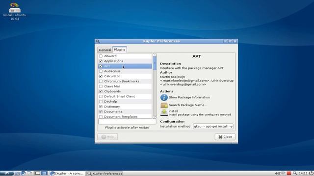 Lubuntu Screencast : Kupfer смотреть онлайн