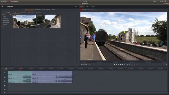 Lightworks: How To Cut Or Split Video Clips In The Timeline Tracks.