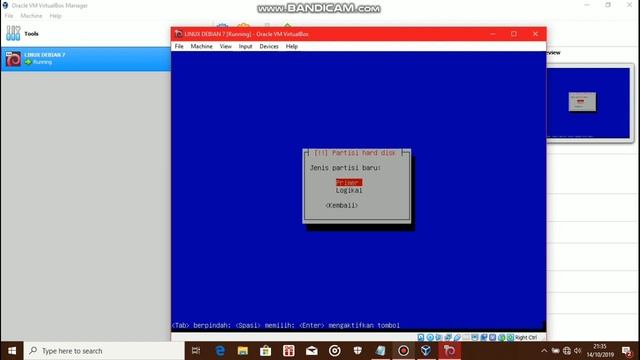 Cara install Linux Debian 7 di virtual box смотреть онлайн