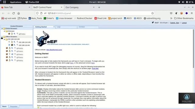 How to Hijack your Friend's Browser 👻️ 👻️ (Browser Hacking with Beef) смотреть онлайн