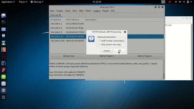 kali linux: cara sniffing/ monitoring dengan ettercap dan driftnet смотреть онлайн