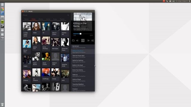 Ubuntu Music App - adaptive layout смотреть онлайн
