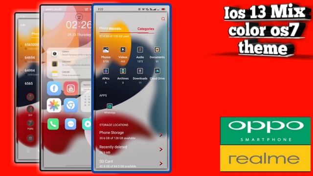 IOS13 Mix FullPack theme for realme and oppo mobile #realmetheme #oppomobiletheme #coloros7theme смотреть онлайн
