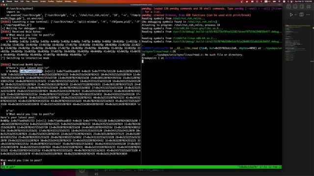 pwn/rut-roh-relro - LACTF2023 - Challenge Writeup (printf libc leak + printf to stack ROP) смотреть онлайн