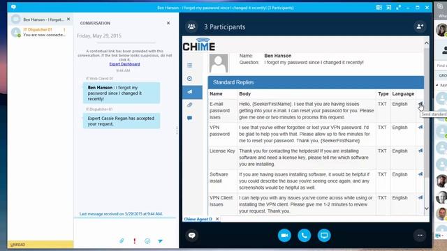 Chime Click to Chat Agent CWE with Skype for Business смотреть онлайн