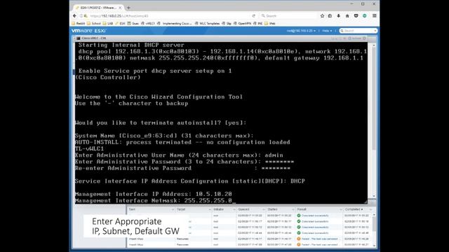 Installing Cisco vWLC on ESXI 6.5 - Part 1 смотреть онлайн