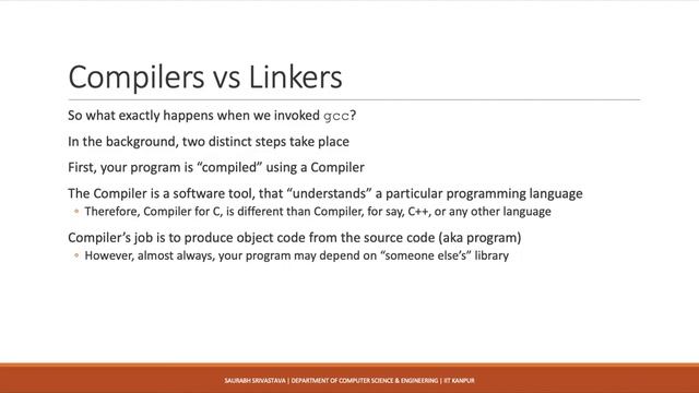 Introduction to Programming | Digression Lecture - 1 | D1 Compiler, Linker and Loader смотреть онлайн