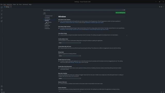 Customize VSCode Title Bar in linux смотреть онлайн