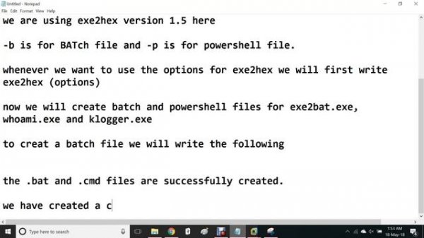 Exe2hex kali linux tool