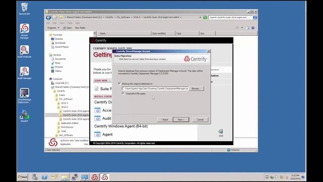 Centrify Server Suite 2016: Upgrading the DirectManage Components смотреть онлайн