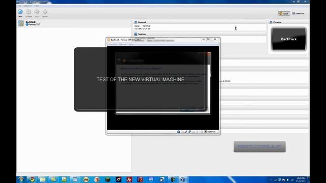 Tutorial on how to set up virtual box to run BackTrack смотреть онлайн