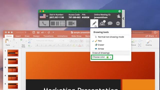 Using Drawing Tools When Screen Sharing смотреть онлайн