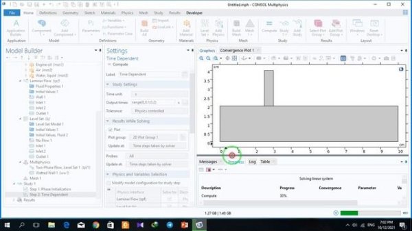 Simulation of multiphase system in COMSOL Multiphysics