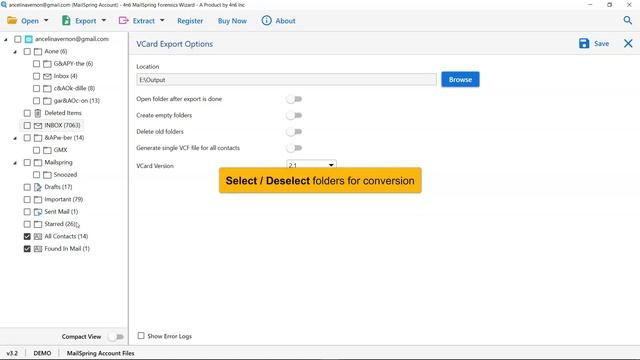 How to Convert Mailspring Contacts List and Address Book using 4n6 Software смотреть онлайн