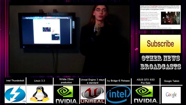 A Geek's: 5 Minute News: Linux, GTX 680 release, Google tablet, Unreal Engine, Thunderbolt смотреть онлайн
