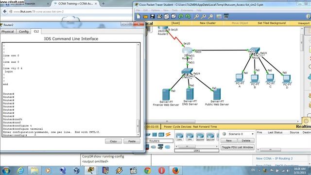 CCNA Access List Sim 2 смотреть онлайн