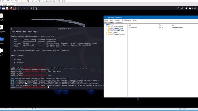 Kalıcı Backdoor | Meterpreter Persistent Backdoor | Metasploit Eğitimi 5 смотреть онлайн