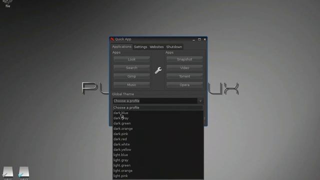 Puppy Linux - Puppy.Look global theme changer. смотреть онлайн