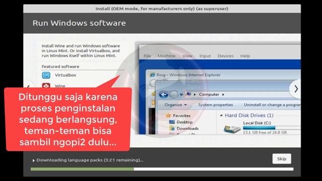 CARA INSTALL LINUX MINT 20.1 CINNAMON 64bit DI VIRTUALBOX смотреть онлайн