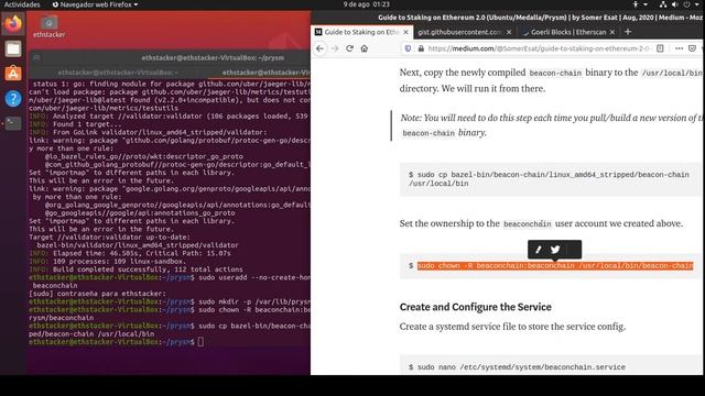 Tutorial de Instalación de Testnet Ethereum 2.0 para Staking (Ubuntu - Medalla - Prysm) Español смотреть онлайн