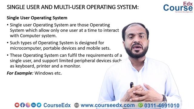 3 Explain Single user and Multi user Operating System смотреть онлайн